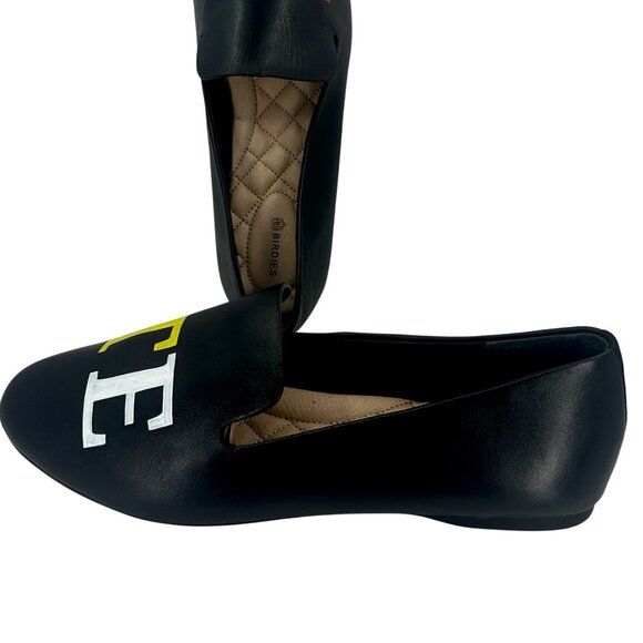 BIRDIES Limited Edition VOTE Black Leather Loafers Flats Womens 10.5 Rare NWOB - Picture 7 of 12